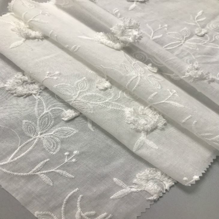 3D Cotton Eyelet Fabric