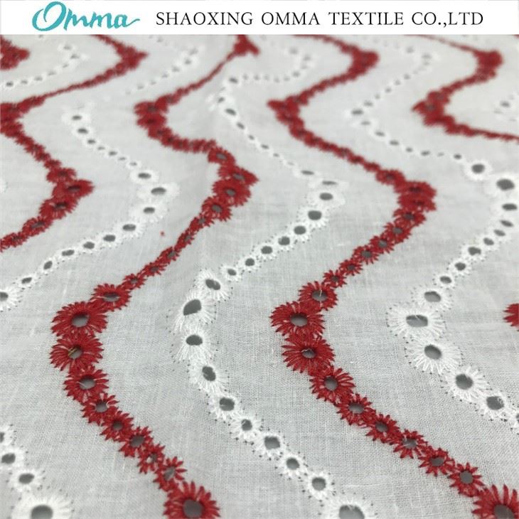Cotton Eyelet Embroidery Fabric